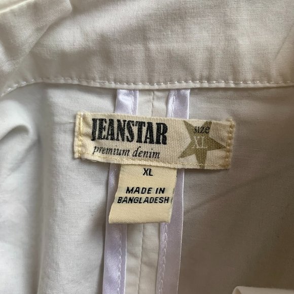 JEANSTAR PREMIUM DENIM WHITE JACKET SIZE XL NWT - Picture 7 of 9